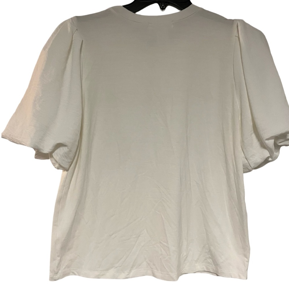 Ariella Cream Puff Sleeve Blouse Women's Size Large - Picture 4 of 4